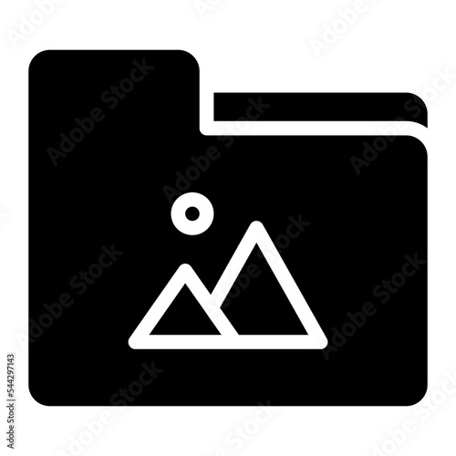 picture folder file document digital icon