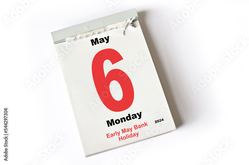  6 May 2024 Early May Bank Holiday