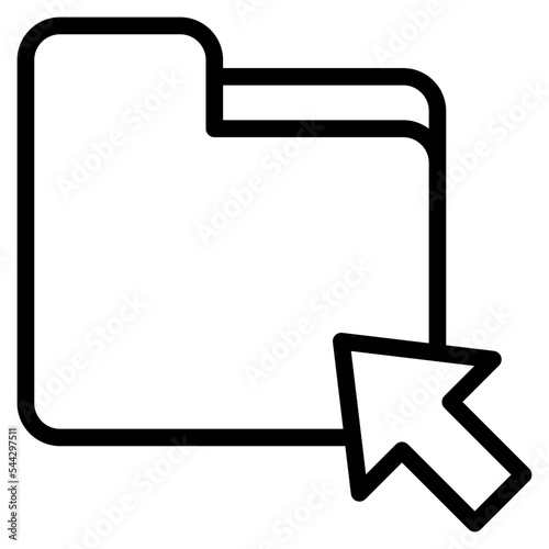 click folder file document digital icon
