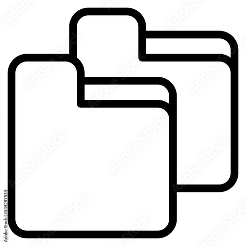 copy folder file document digital icon