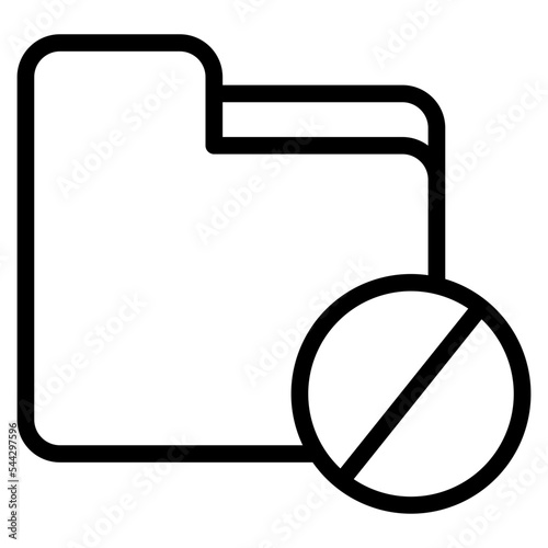 hidden folder file document digital icon