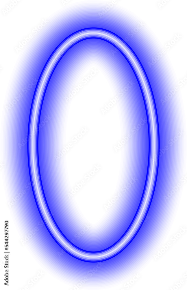 neon ellipse. geometric shapes in a neon design. Materials for signs, presentations, etc.