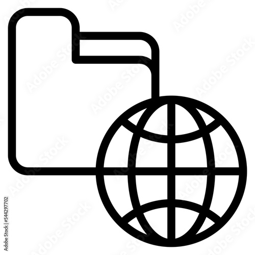 root folder file document digital icon