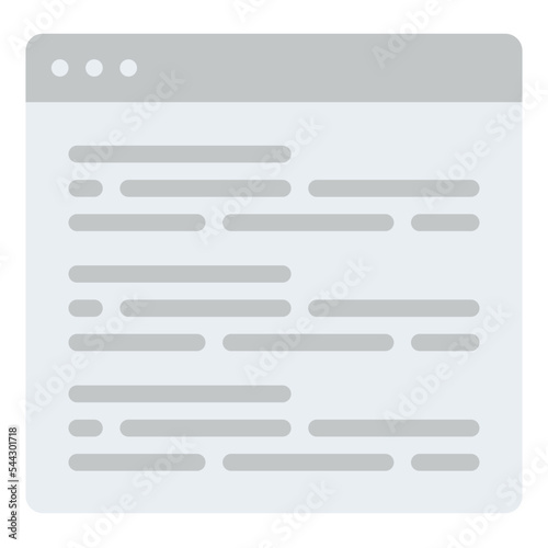 article web page layout interface icon
