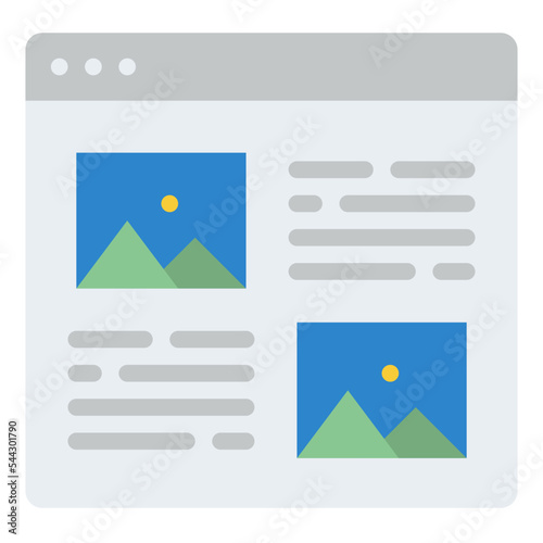 image web page layout interface icon