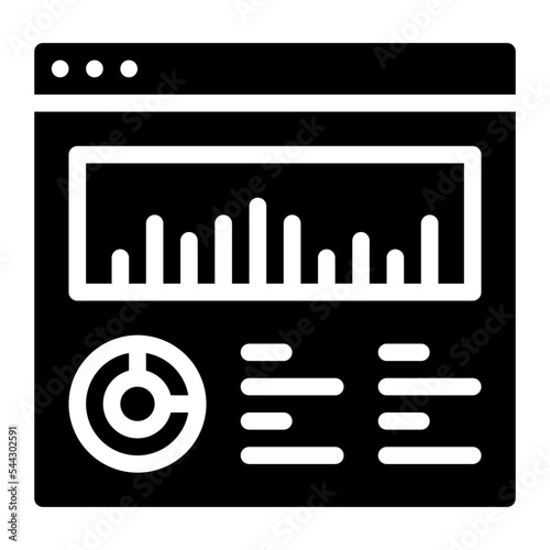 analysis web page layout interface icon