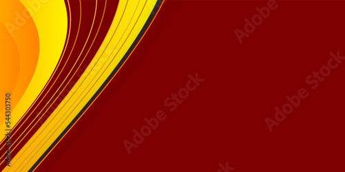 Modern yellow gradient on red background