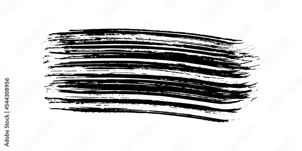 Black brush stroke on white background Black brush stroke on white background