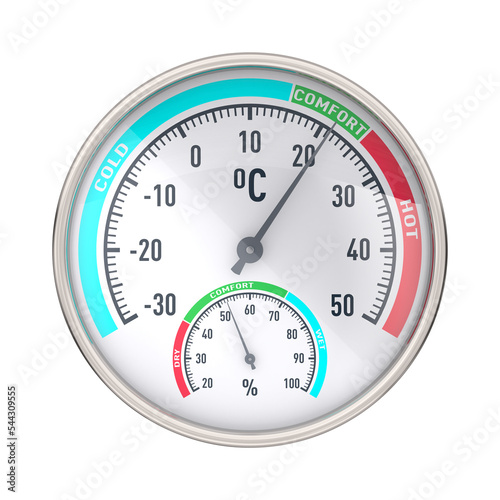 Round mechanical hygrometer...