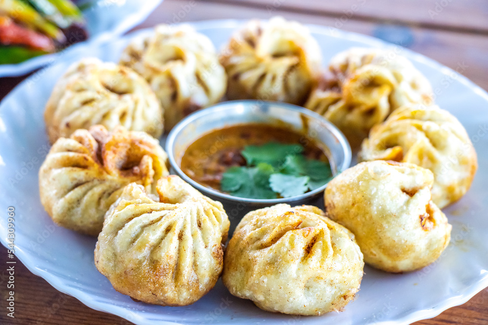 Nepali Style Fried Tibetan Momo Dumplings