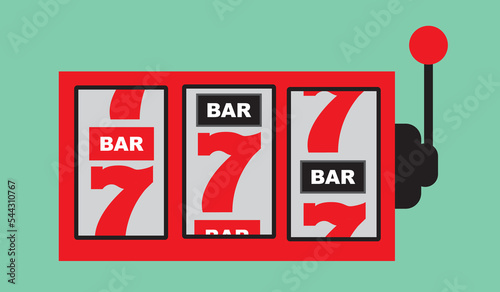 Roulette wheel and winning slot machine fly casino.  