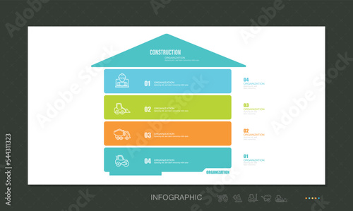 Infographic Template with Icons stock illustration
Infographic, Five Objects, Steps, Flowing