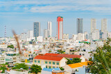 The resort city of Nha Trang. Shooting in the northern part of the city of Nha Trang in Vietnam.