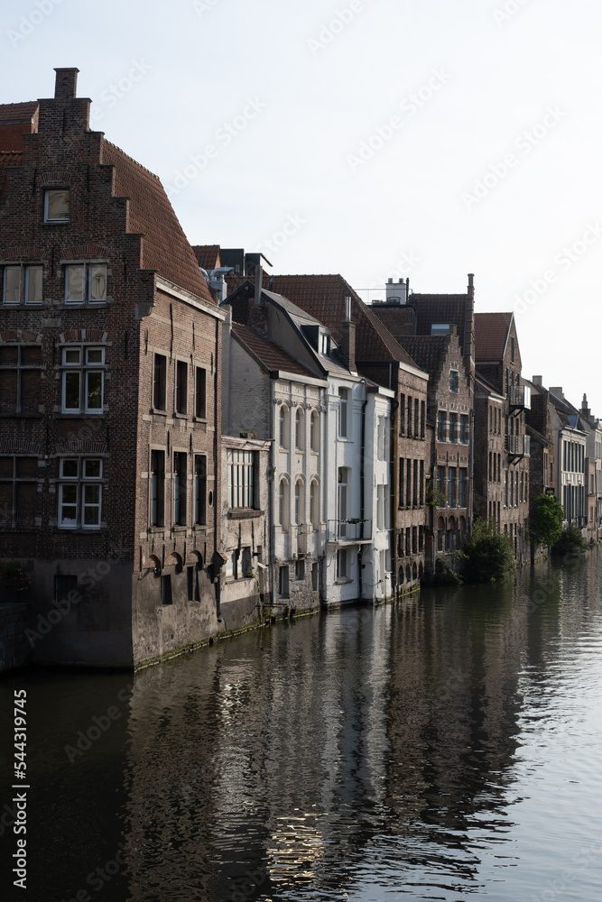 Historic Canal-Side Architecture in the City of Ghent, Belgium Historic Canal-Side Architecture in the City of Ghent, Belgium