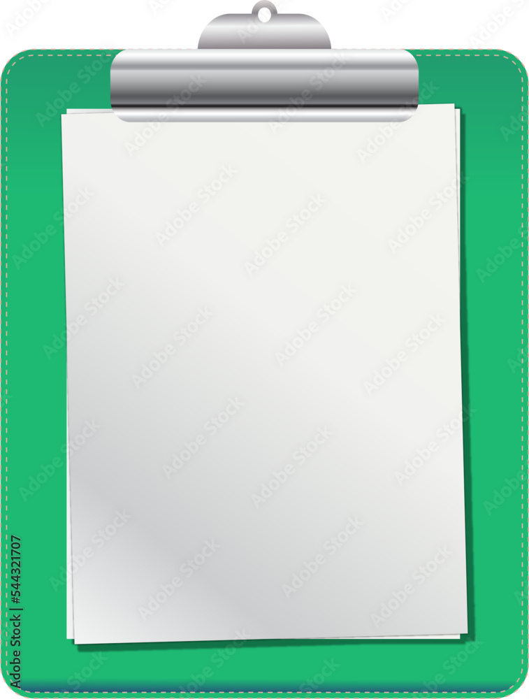 clipboard with blank paper clipboard with blank paper