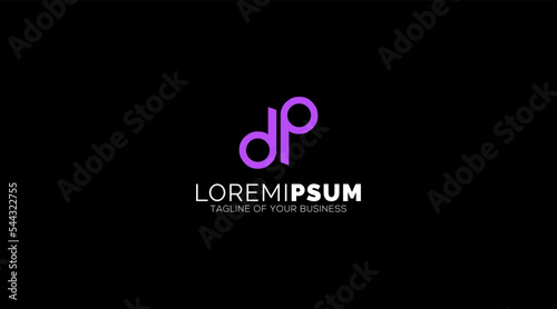 DP, PD, D, P Letters Logo design Abstract Monogram vector 