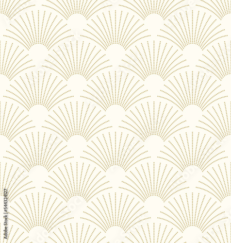 Art Deco geometric seamless pattern. Vintage 1920s wallpaper. Vector background in retro style , trendy and elegant design for wallpaper, wrapping paper, fabric, cover, package