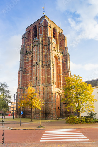 Historic unfinished church tower Oldehove in Leeuwarden, Netherlands photo