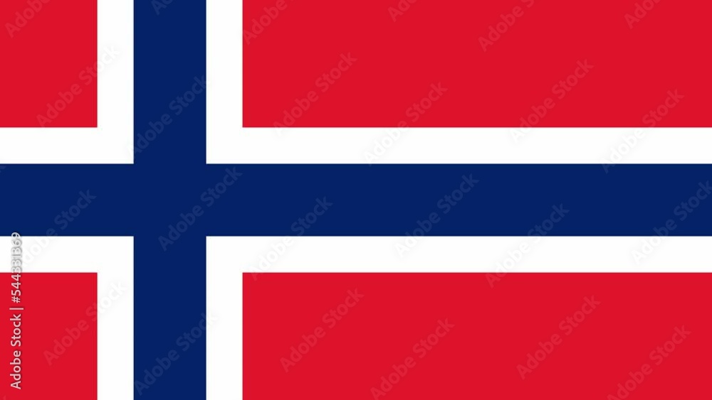 Flag of Norway moving sideways, slow motion, close-up.
Flag of Norway moving sideways, slow motion, close-up.
