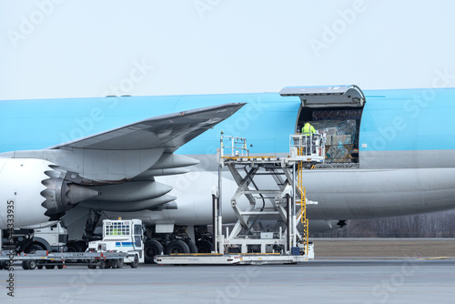 cargo plane at airport