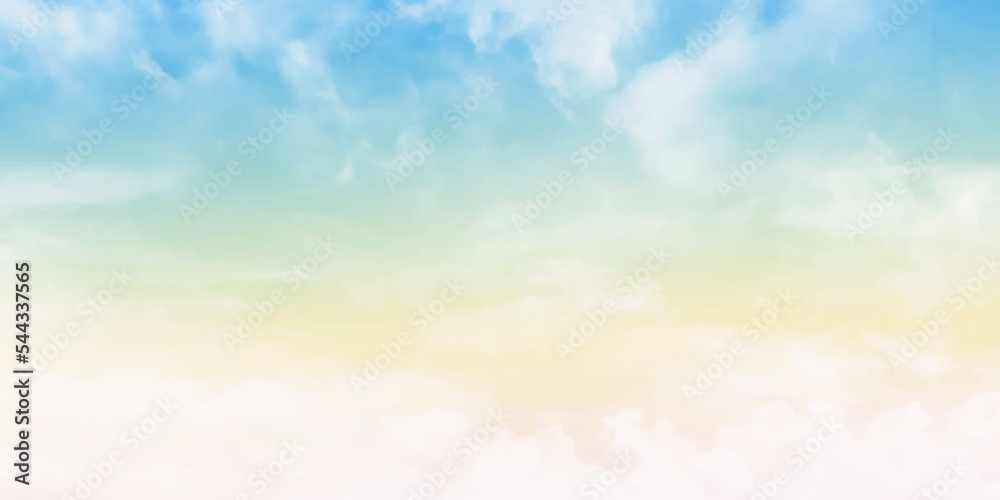The vast pastel sky and clouds sky The vast pastel sky and clouds sky