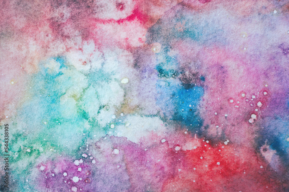 水彩画。抽象 ハーモニーー7