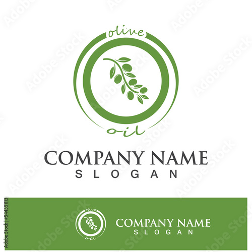 Extra virgin olive oil logo design