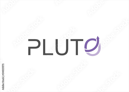 Pluto planet logo design