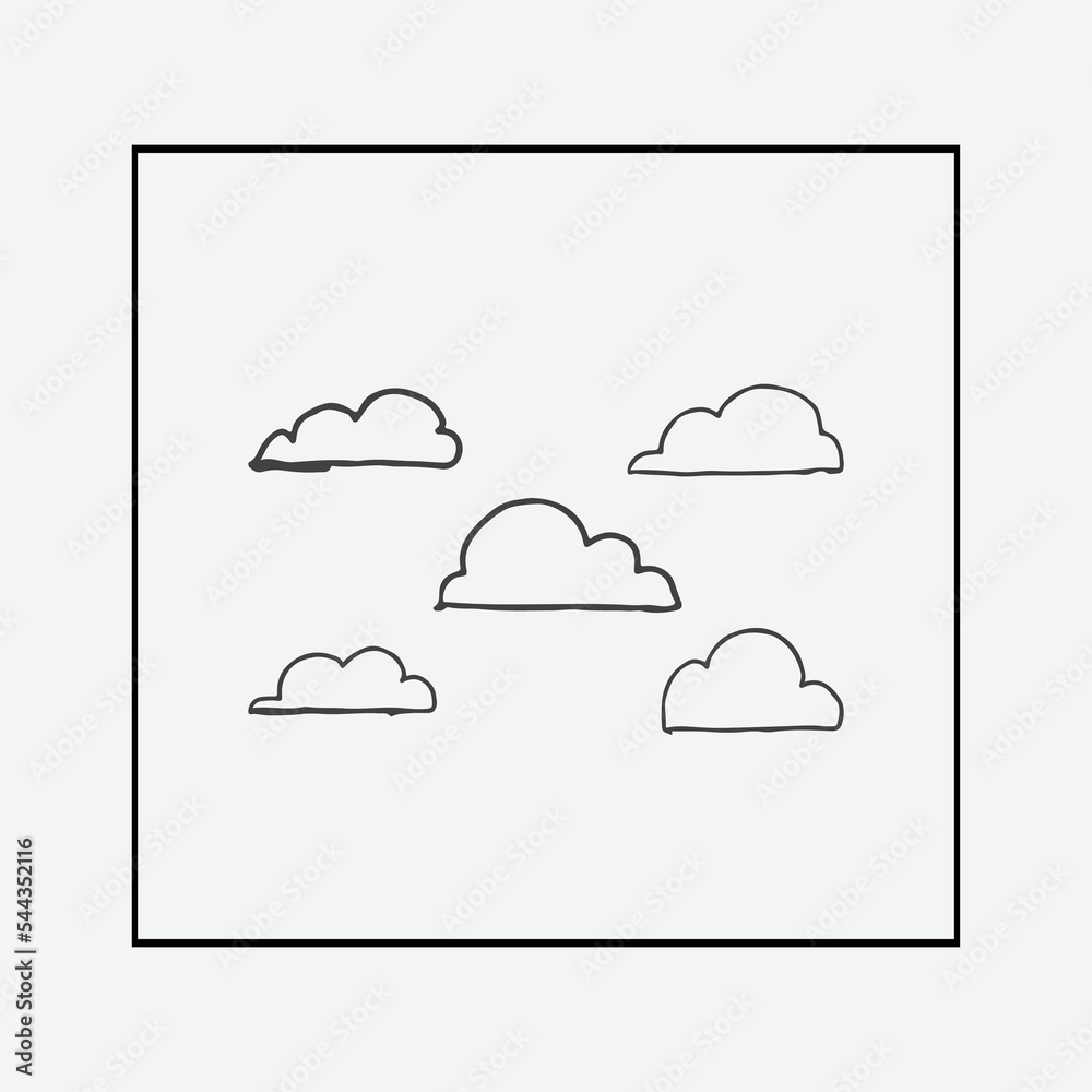 Vector Cloud Design, cloudburst, ombro