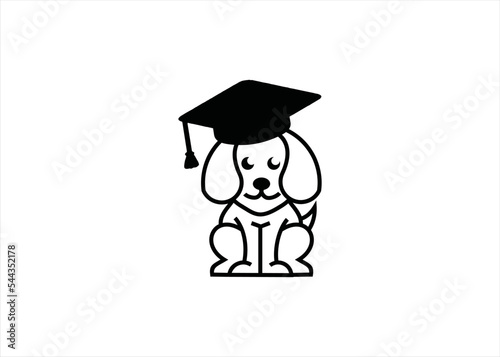 dog school academy training logo design