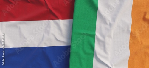 Photography Flags of Netherlands and Ireland