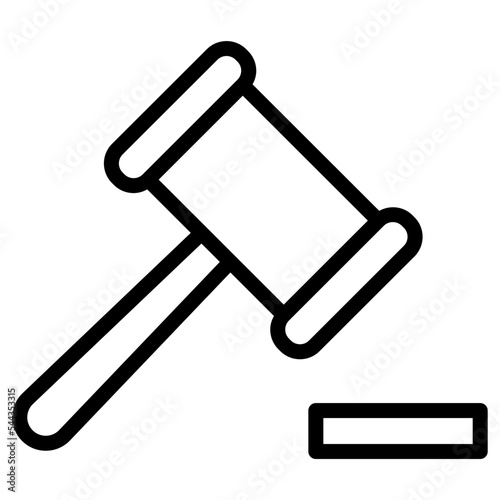 judge's hammer icon