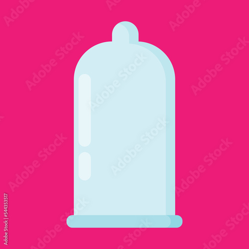 Condom icon. Subtable to place on protection, valentine, etc.