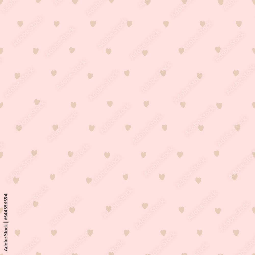 Vector seamless pattern with hearts on pink background. Cute backdrop for fabric, textile, linen, invitation baby shower, print for clothes and pajamas, gift and wrapping paper, wallpapers and decor Vector seamless pattern with hearts on pink background. Cute backdrop for fabric, textile, linen, invitation baby shower, print for clothes and pajamas, gift and wrapping paper, wallpapers and decor