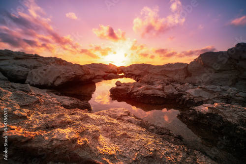 Sunrise at sea