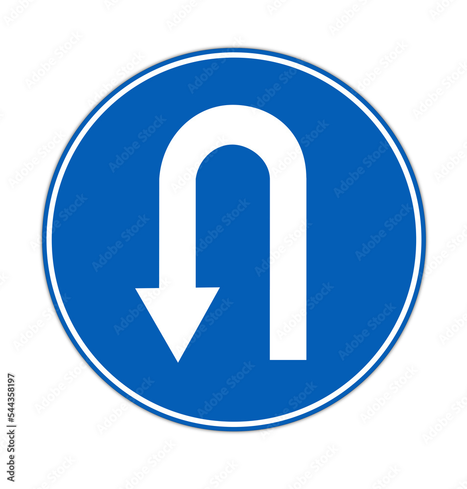 U-turn Sign-Illustrations. U-turn Sign-Illustrations.