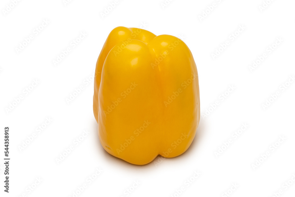 Yellow bell pepper isolated on white background. Yellow bell pepper isolated on white background.