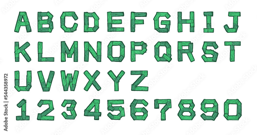 woody alphabet number 8
