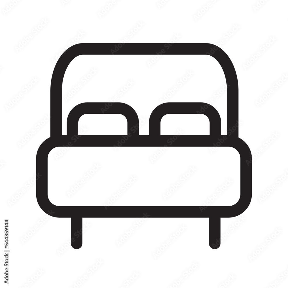 Bed Bedroom Double Bed Furniture Interior Queen Size Bed Icon Bed Bedroom Double Bed Furniture Interior Queen Size Bed Icon
