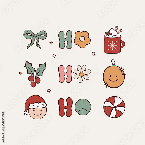 Groovy Chrismtas elements