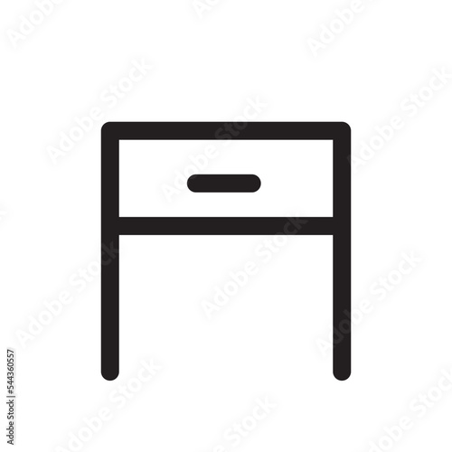 bedside furniture interior table wardrobe icon