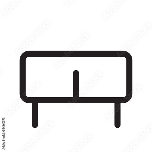 bedside furniture interior table wardrobe icon