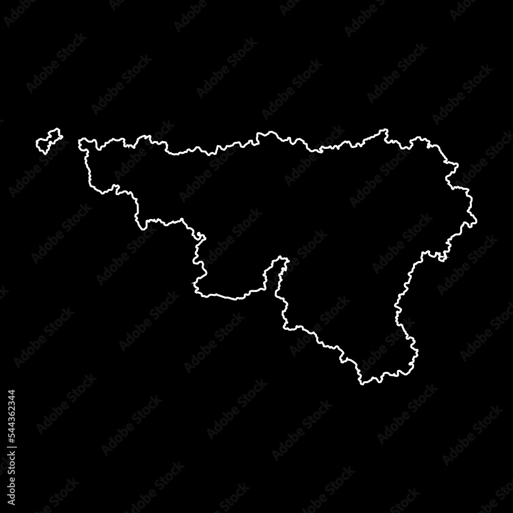 Wallonia region map, Belgium. Vector illustration. Wallonia region map, Belgium. Vector illustration.