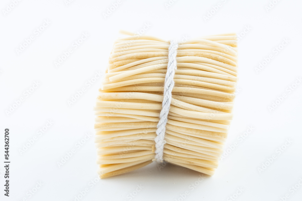 Chinese herbal medicine rush on white background Chinese herbal medicine rush on white background