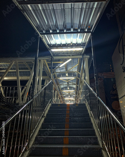 Cross street bridge, Bangkok, Thailand