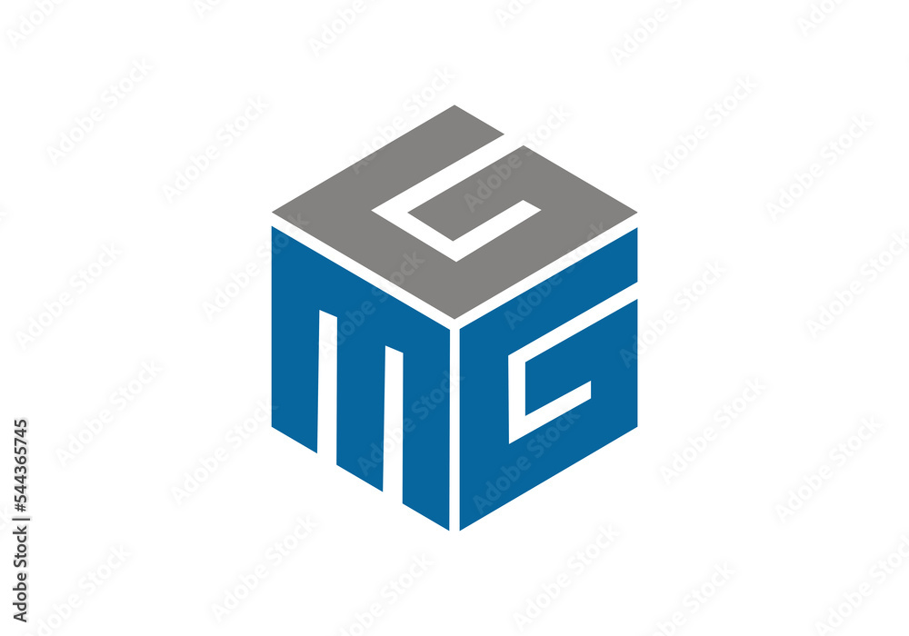 initial logo letter GMG hexagon initial company icon business logo background illustration initial logo letter GMG hexagon initial company icon business logo background illustration