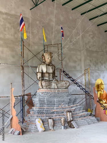The Building Ceremony of Buddha statue , Thailand