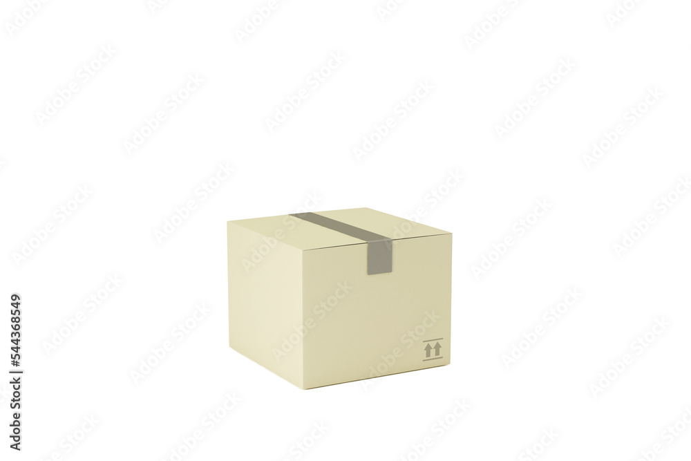 Cardboard Cargo Box on white studio background Cardboard Cargo Box on white studio background