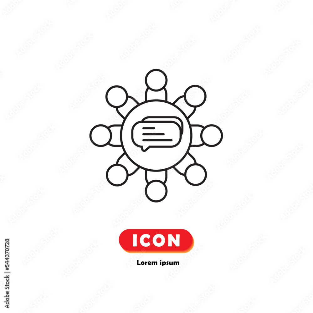 meet icon vector on white background. meet icon vector on white background.