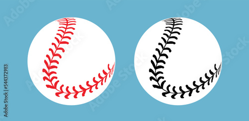 Baseball  Stitches  on a white background , vector design